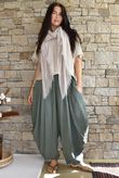 Tasha Cushion Cotton Sia Barrel Pant Khaki